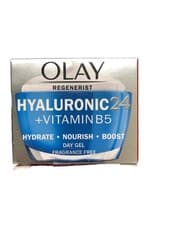 Image of Olay Hyaluronic 24 + Vitamin B5 Day Gel Moisturiser -Hydrate . Nourish. Boost