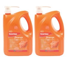 Image of Swarfega Orange Hand Cleaner 8 Litres Pump Top Bottle SOR4LMP (2 x 4 Litres)
