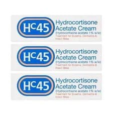 Image of HC45 Hydrocortisone 1% Acetate Cream 15g x3 | Treatment for Itching & Irritation