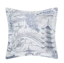 Image of Zoffany Eastern Palace Oxford Pillowcase - Luxury Indigo Blue - Designer Bedding