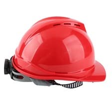 Image of ༝Safety Hard Hat High Strength V Type ABS With Lens Reinforced Breathable Head