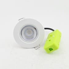 Image of Luceco Integrated Fire Rated LED Downlight IP65 Dimmable 4000K EF450 White
