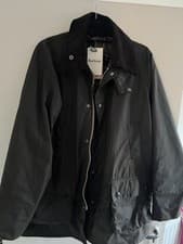 Image of Barbour Classic Bedale Wax Jacket Size 42, Olive New With Tags.