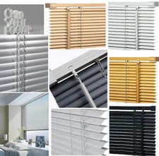 Image of Pvc Venetian Blinds Easy Fit Trimable Home Office Window VENETIAN Blind All Size