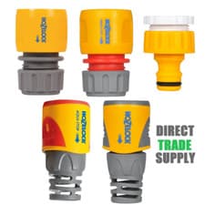 Image of Hozelock Hose Connectors / Fittings - Aquastop 1/2" x 3/4" Tap Connector Packs