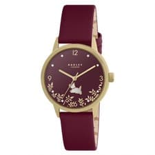 Image of RADLEY Ladies Watch with Burgandy Dial and Burgandy Strap RY21782A