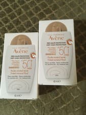 Image of 2x Avene Very High Protection Mineral Fluid SPF50 Sun Cream 40ml