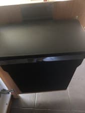 Image of Simplehuman 10L In-Cupboard Black Lidded Kitchen Bin