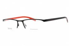 Image of HUGO BOSS 0610 N BLX Eyeglasses Black Crystal Red Frame 55mm