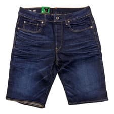 Image of G-STAR Men's 3301 Straight Comfort Bull Twill 1/2 Shorts RRP £65