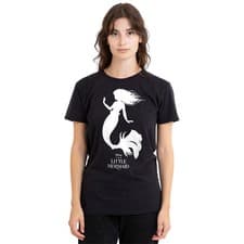 Image of The Little Mermaid Ariel Silhouette T-Shirt S-2XL, Black