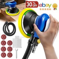 Image of 150mm Air Sanders 6" Dual Action Random Orbital Polisher Sander + 7PCS Sandpaper