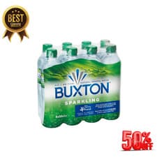 Image of Buxton Sparkling Natural Mineral - Water 500ml (Pack of 8)