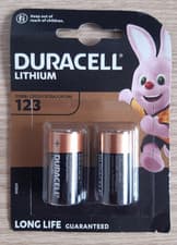 Image of Duracell CR123 CR123A 123 3V Lithium Power Photo Battery Long Life Long Expiry