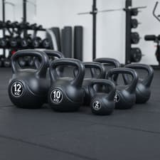 Image of Kettlebell 2kg-12kg Vinyl Weight Kettlebells Exercise Home Fitness Workout Gym