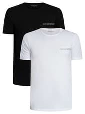 Image of Emporio Armani Men's 2 Pack Lounge Crew T-Shirt, Multicoloured