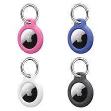 Image of For Apple AirTag Loop Holder Keyring Carry Case Keychain Pet Air Tag