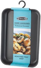Image of Stellar Hard Anodised, 30 x 20 x 5cm Deep Roasting Tray