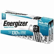 Image of Energizer Max Plus AAA Batteries Pack 20