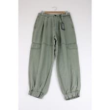 Image of BNWT All Saints Lira Khaki Green Cargo Trousers Size UK 12 RRP £99 01774
