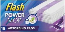 Image of Procter & Gamble Flash Powermop Absorbing Pad Refills Pack of 16 Multi-Surface