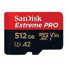 Image of 512GB SanDisk Extreme Pro Micro SD Memory Card A2 U3 Class 10 160MB/s TF Card