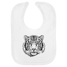 Image of 'Tiger Head ' Soft Cotton Baby Bib (BI00066996)