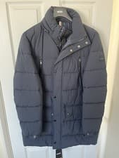 Image of Hugo Boss Winter Water Repellant With Padding Jacket Dark Blue RRP £489