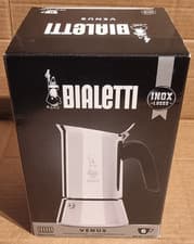 Image of Bialetti Venus 6 Cup Induction Stainless Steel Espresso Coffee Maker / Moka Pot
