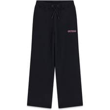 Image of Guess Kids Wide Jog Fleece Jogging Bottoms Sweatpants Open Hem