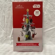 Image of Hallmark STAR WARS 12 Day Christmas Tree Advent Countdown Calendar & Ornaments