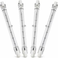 Image of 4 Pack R7S Halogen Bulb 118Mm 400W | Double Ended Linear Light Bulbs | 230V Dimm