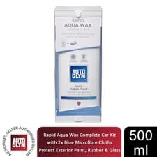 Image of Autoglym Rapid Aqua Wax Car Kit for Paint, Rubber & Glass 500ml