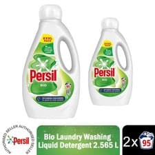 Image of Persil XXXL Washing Liquid Detergent Bio Stain Removal 2.565L, 190 Washes