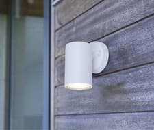 Image of Lutec Outdoor/Indoor White LED Down Wall Light IP44 (5.5w = 40 Watt) Warm White
