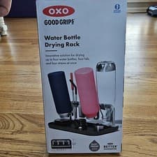 Image of OXO Good Grips Water Bottle Drying Rack for 4 Units Rust Proof New