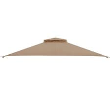 Image of 368x303cm Patio Gazebo Air-Ventilated Canopy Party Tent w/ Air Vent Brown