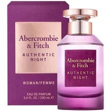 Image of ABERCROMBIE & FITCH AUTHENTIC NIGHT FEMME 100ML EDP SPRAY | NEW & SEALED