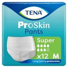 Image of TENA ProSkin Pants - Super - Size Medium Incontinence Pants - 1 x Pack of 12