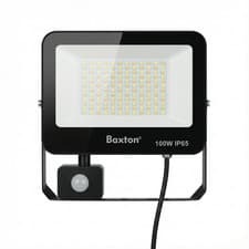 Image of Baxton 100W LED Outdoor Floodlight PIR Motion Sensor 3CCT 3-Year Warranty
