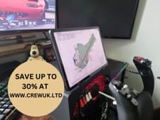 Image of Honeycomb Alpha/Bravo Tablet/Phone Mount , Logitech/Saitek Yoke Flight Sim