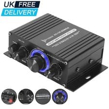 Image of 2 Channel DC 12V HiFi Power Amplifier Small Audio Sound Stereo AMP Car FM Home