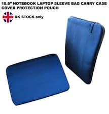 Image of 15.6in Padded Laptop Sleeve – Protective Notebook Case, Zip