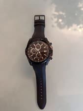 Image of New Authentic Guess Accent Chronograph Black Silicone Strap 46mm U15068G1