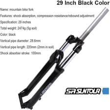 Image of SR Suntour XCM Suspension For Fork 29" 100mm 1 1/8" Black 29er