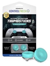 Image of KontrolFreek FPS Freek Lotus Teal/Clear PS4 PS5 Thumbsticks – 4 Prongs C4