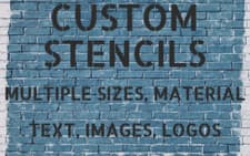 Image of Bespoke Personalised Custom Stencil mylar, acrylic, MDF or self adhesive