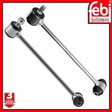 Image of 2 Drop Link Stabiliser Rear Left Right Febi 29694 29695 For Mercedes C E Class