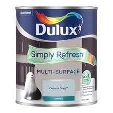 Image of DULUX SIMPLY REFRESH MULTI SURFACE EGGSHELL COASTAL GREY 750