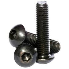 Image of M2 M2.5 M3 M4 High Tensile 10.9 Socket Button Head Screws Black Self Colour